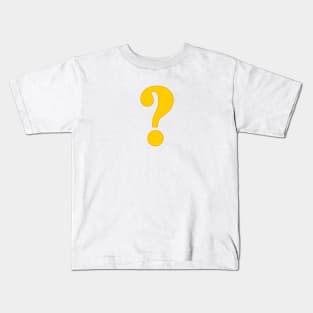 Question Mark ? Emoji in Yellow Kids T-Shirt